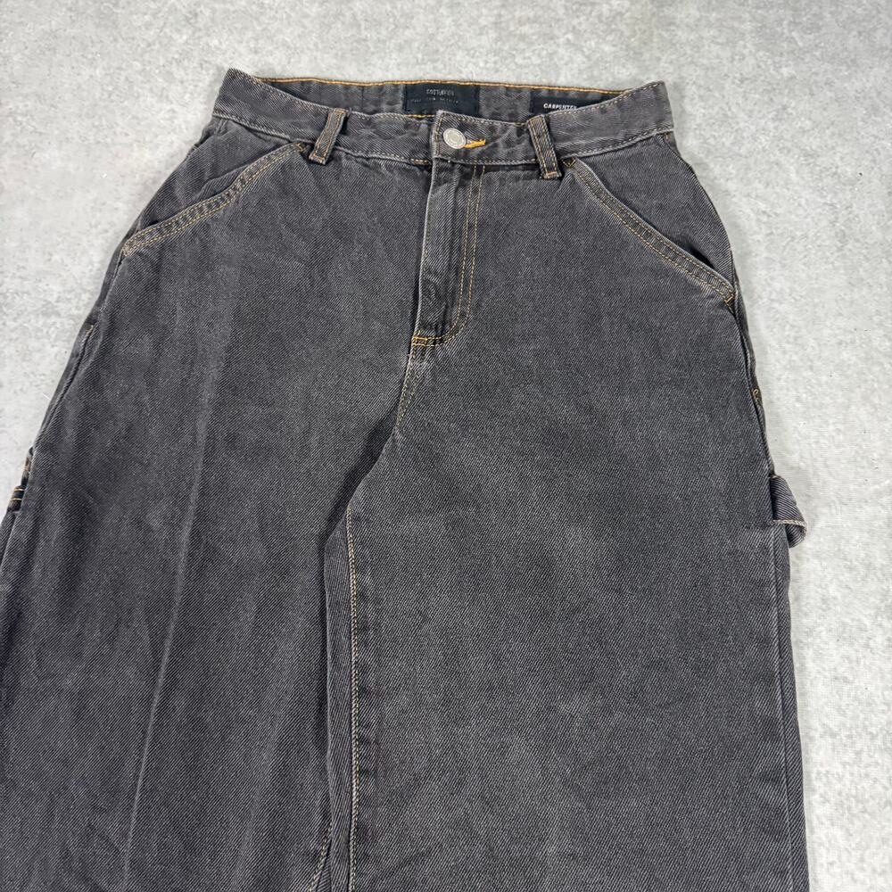 Cotton On Carpenter Jean Relaxed Straight Denim Black Womens - Size: 26x32 - Picture 2 of 11